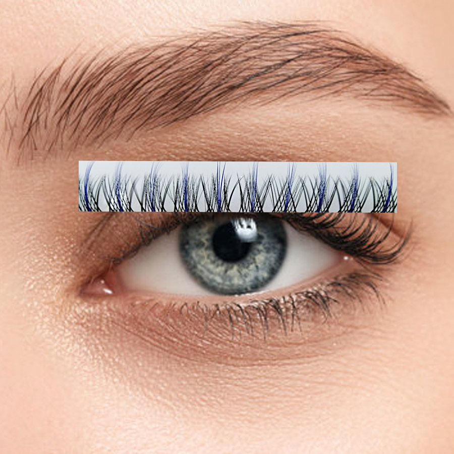 ombre-BlueCenter مژه فیشر آمبره وسط - رنگ آبی - تصویر 1