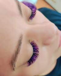 مژه مصنوعی بنفش