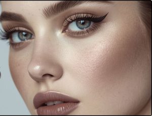 تفتوت مژه امبره قهوه ای با ساده