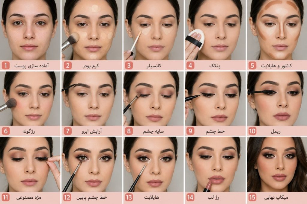اموزش میکاپ صورت