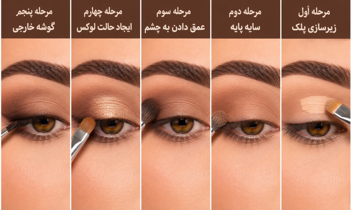 آموزش آرایش چشم موکا