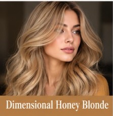 رنگ مو بلوند عسلی چندبعدی؛ Dimensional Honey Blonde