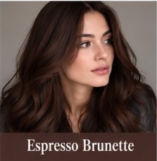رنگ مو اسپرسو براون؛ Espresso Brunette