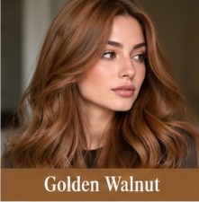 رنگ مو گردویی طلایی؛ Golden Walnut