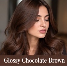 رنگ مو قهوه‌ای شکلاتی براق؛ Glossy Chocolate Brown