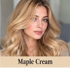 رنگ مو بلوند کرمی ترکیبی یا Maple Cream