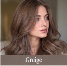 رنگ مو قهوه‌ای Greige