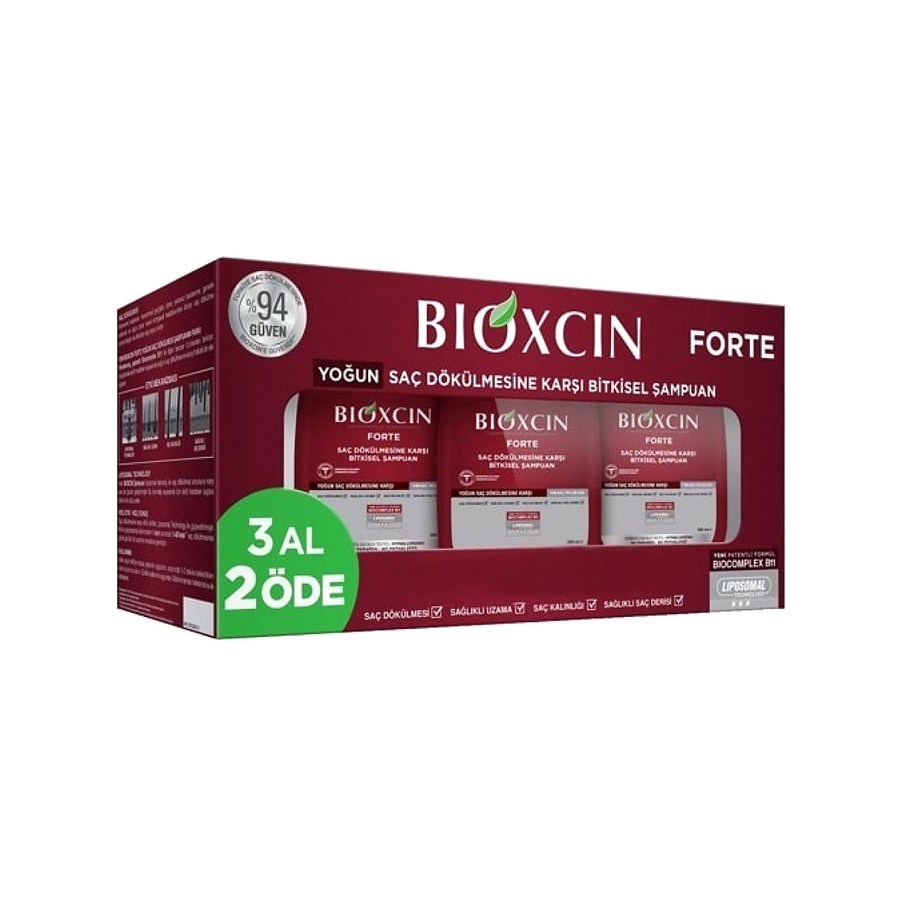 bioxin-shampoo-3x شامپو ضد ریزش مو بیوکسین پکیج سه عددی – حجم شامپو 300 میلی لیتر - درجه یک - تصویر 1