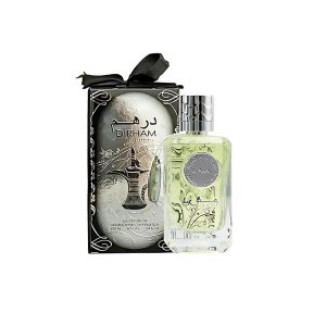 عطر ادکلن درهم نقره‌ای ارض الزعفران مردانه و زنانه حجم 100 میلی‌لیتر درجه یک