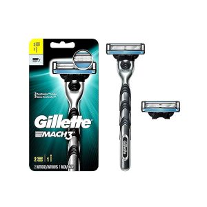  دسته و دو عدد تیغ یدک ژیلت مچ تری سه لبه MACH3 – درجه یک