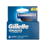 تیغ یدک اصلاح ژیلت مدل مچ تری توربو بسته 4 عددی - درجه یک
